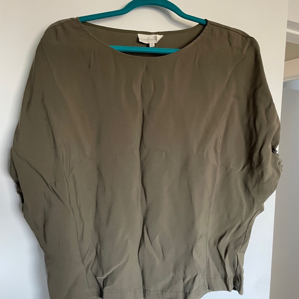 Olive Green Women's Top